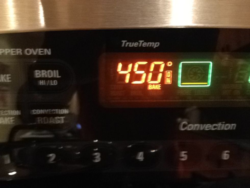 Preheat the oven to 450\u00b0