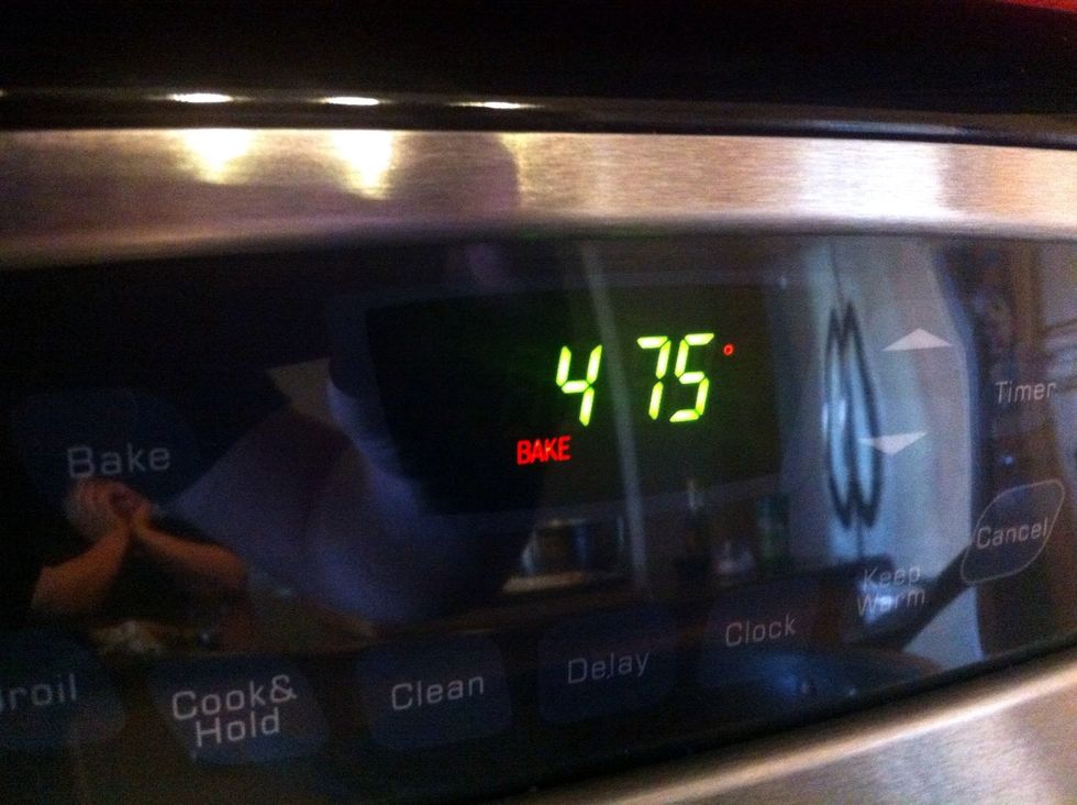 Preheat the oven to 475