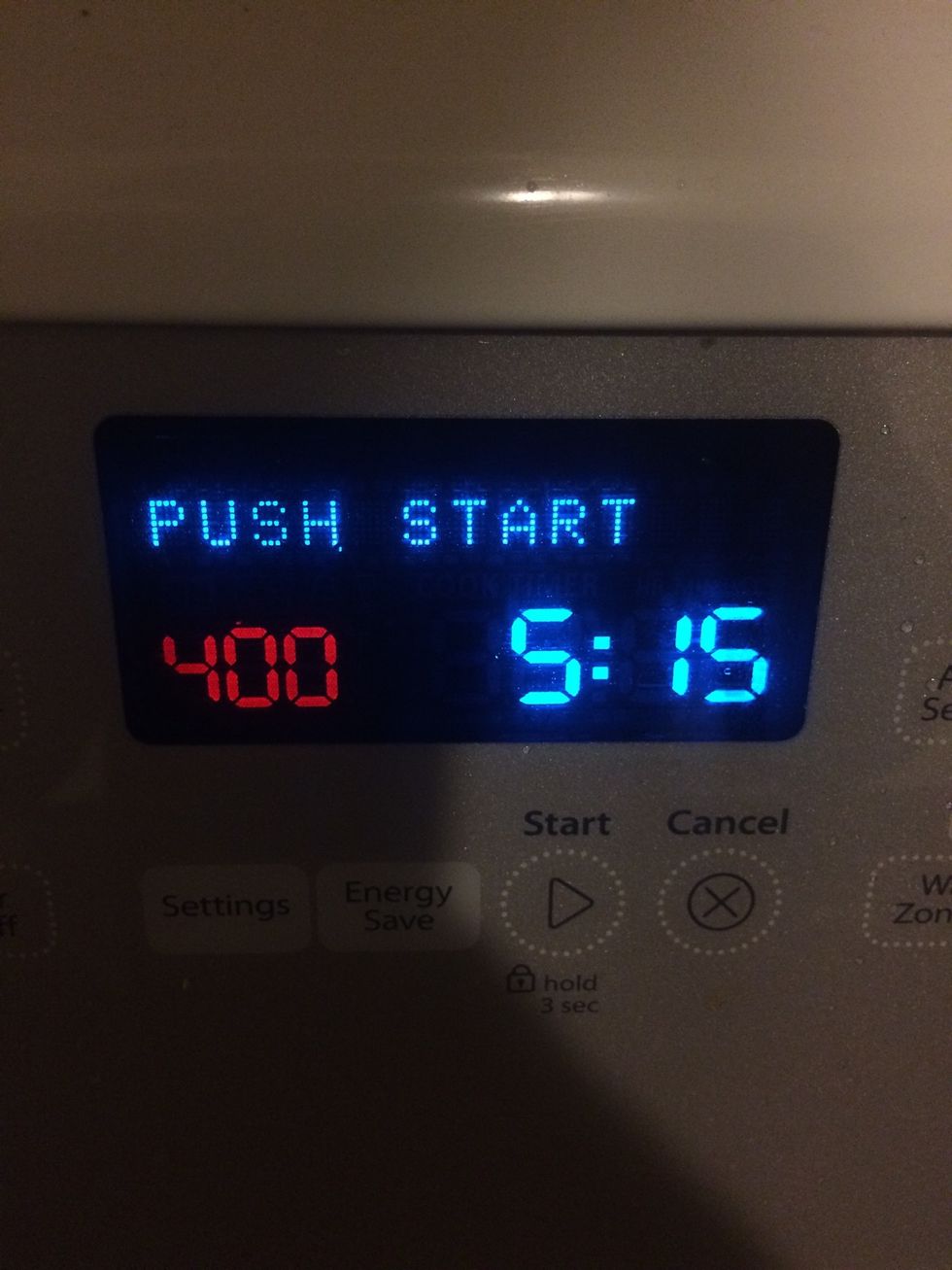 Preheat the oven to about 400F
