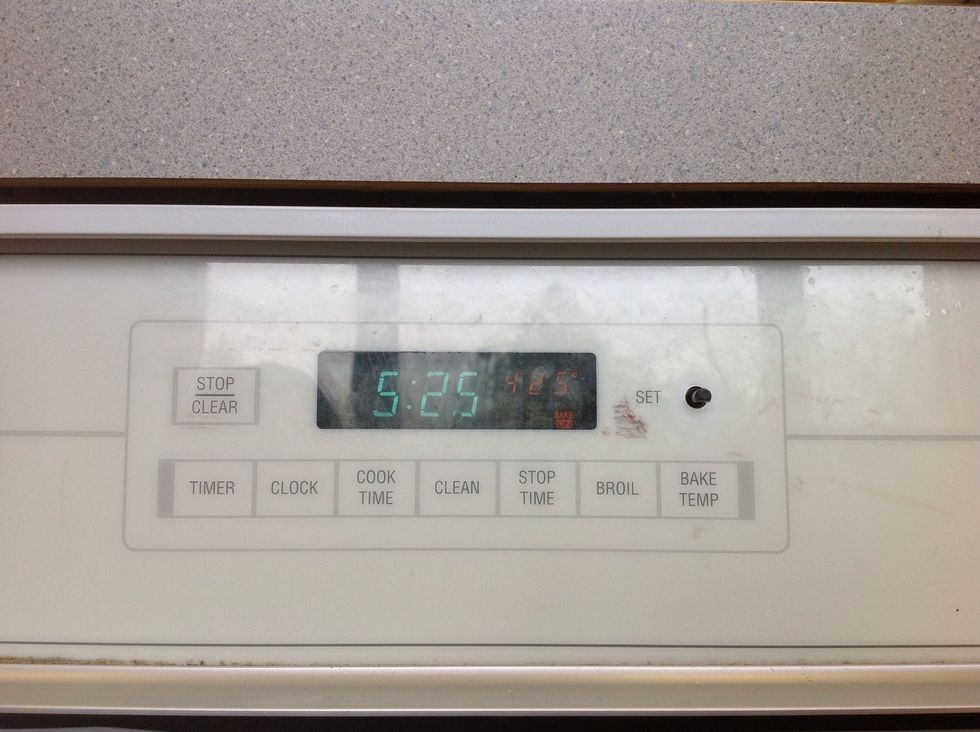 Preheat to 425 f