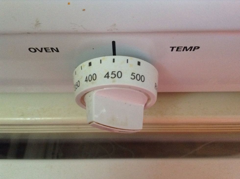 Preheat your oven 450