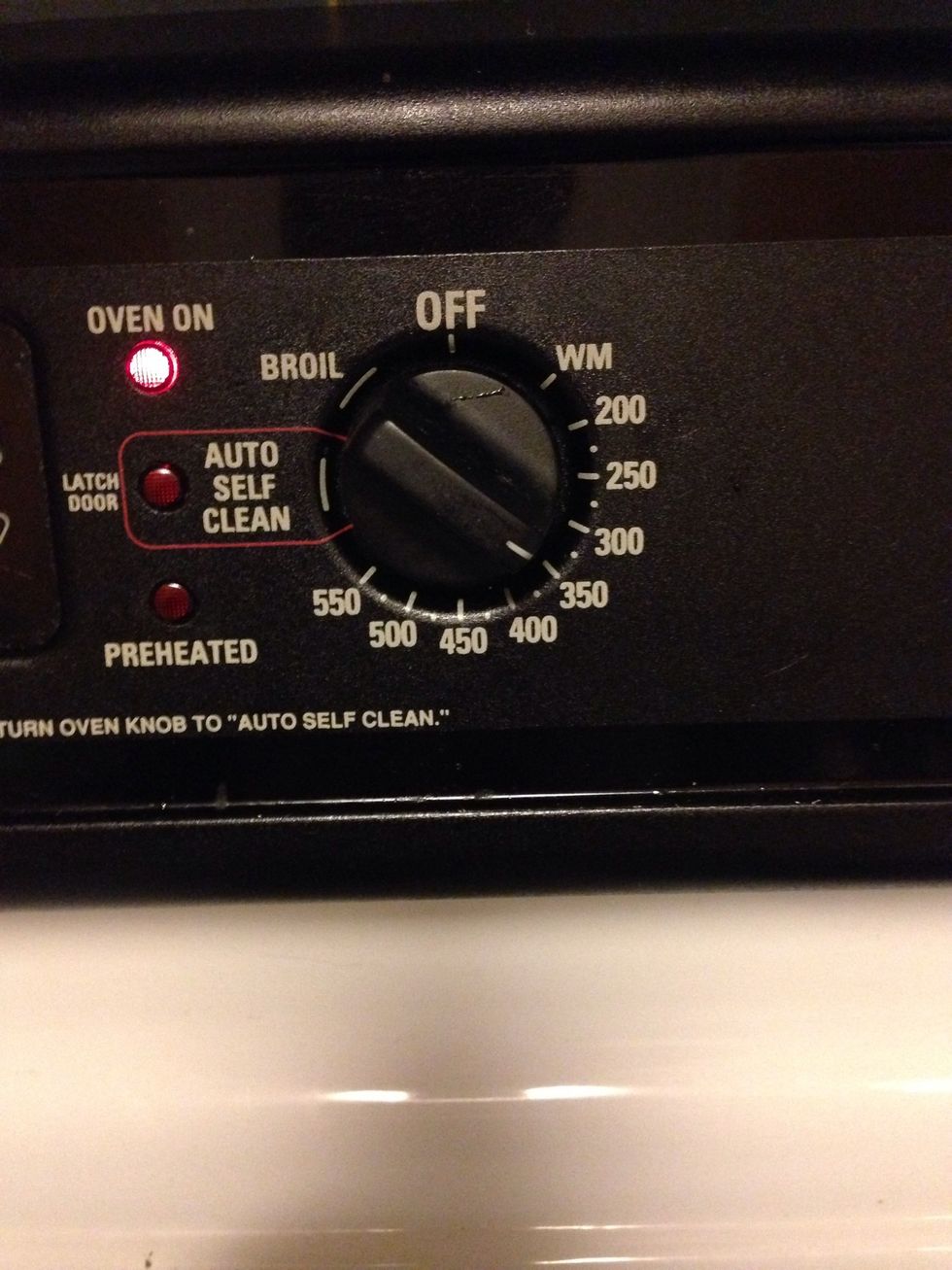 Preheat your oven. I don't do this right away because I like it to beep at me right after I've finished scooping my dough onto my baking pans! (350 degrees).