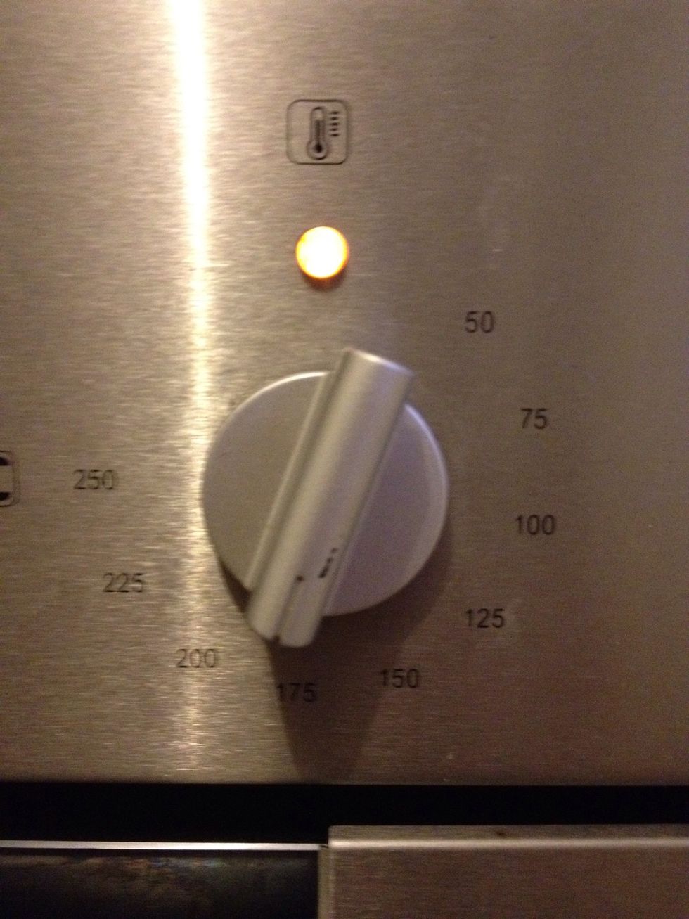 Preheat your oven to 180*c