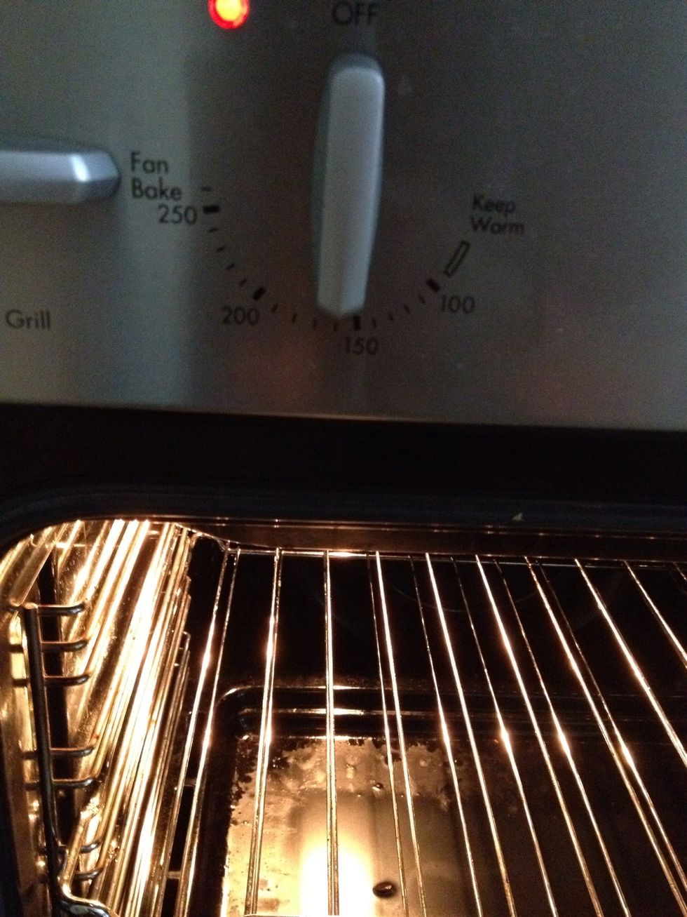 Preheat your oven to 190C