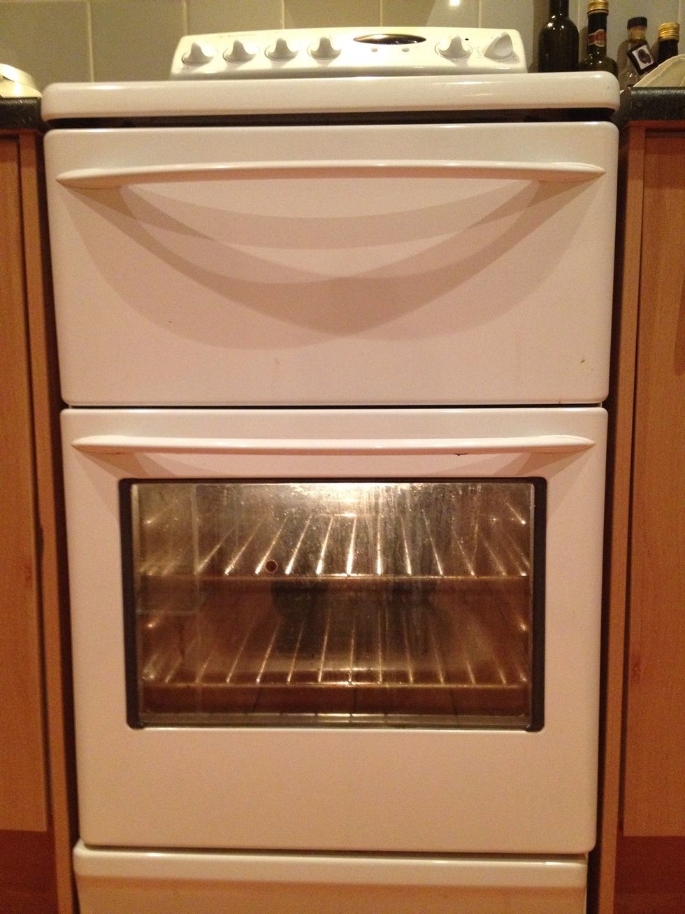 Preheat your oven to 200\u00b0C (or whatever that is in Fahrenheit)