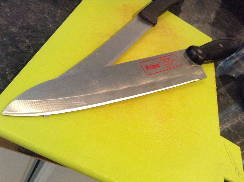 Preheat your oven to 200c, and roughly skin and chop up your your trivet ingredients