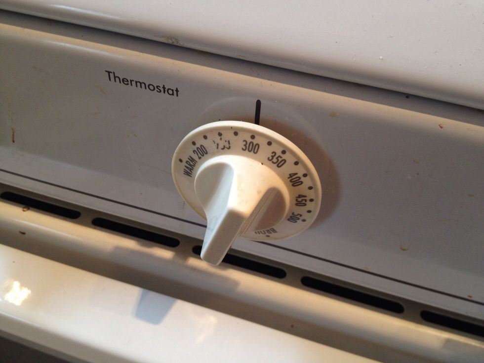 Preheat your oven to 300 degrees