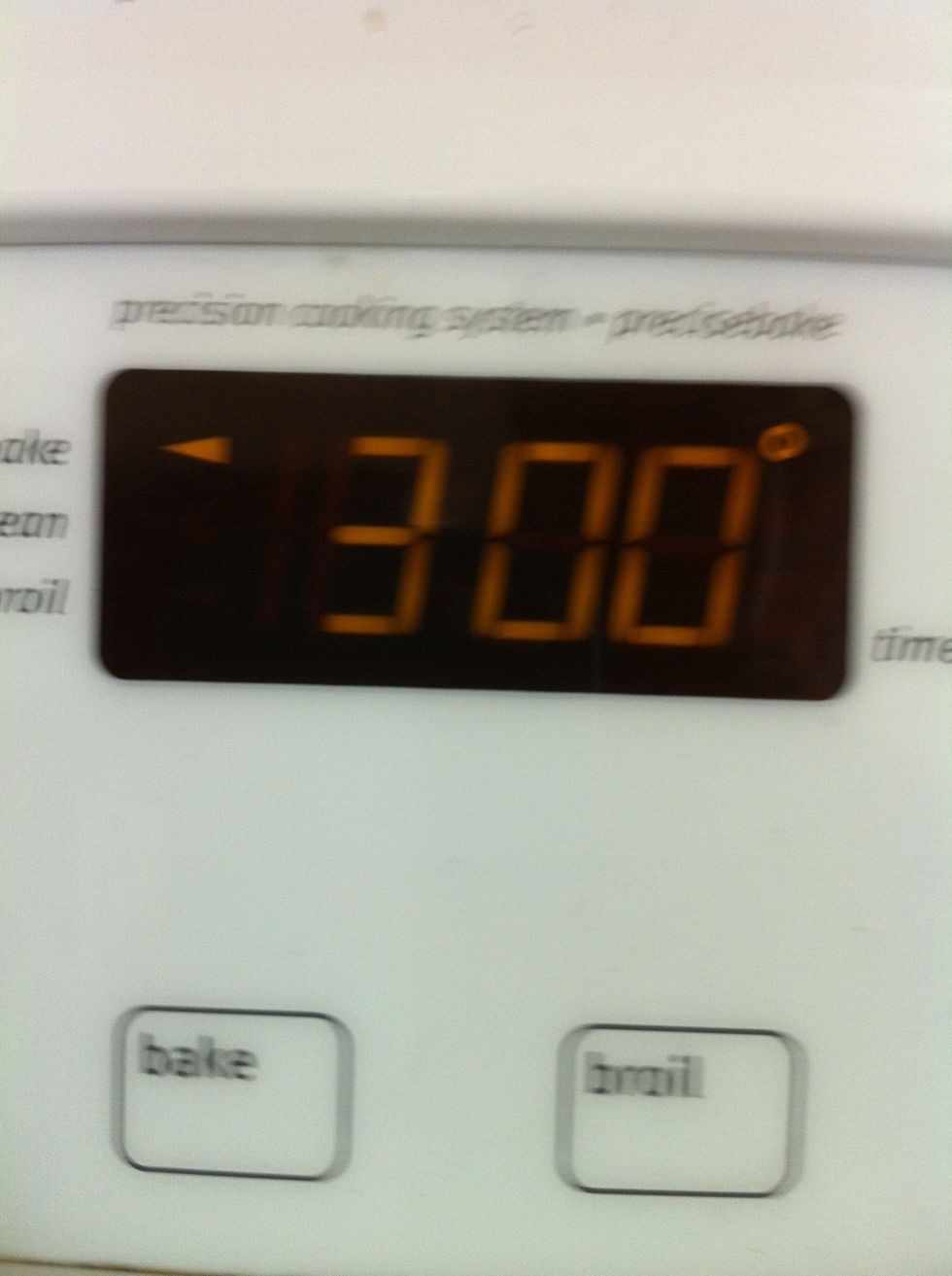 Preheat your oven to 300 F. (150 C)