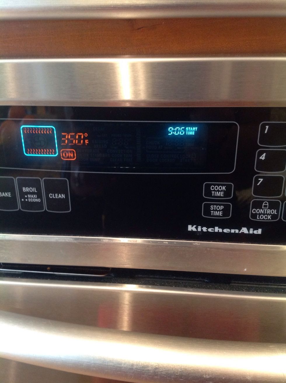 Preheat your oven to 350 degrees. Bake squash for ~30 minutes or until tender.