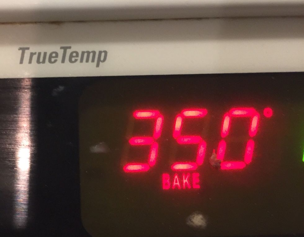 Preheat your oven to 350 degrees F