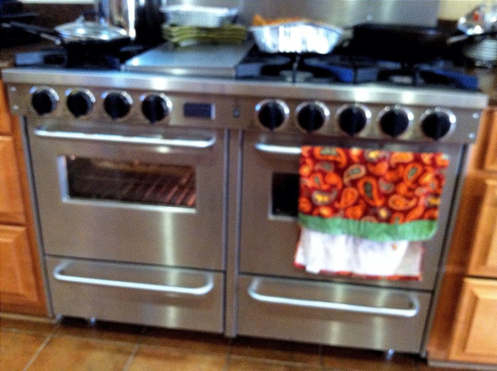 Preheat your oven to 350 degrees. Once heated, pop your dish into the heat box! Wait 30-40 mins for your creation to reach its gooey loveliness.