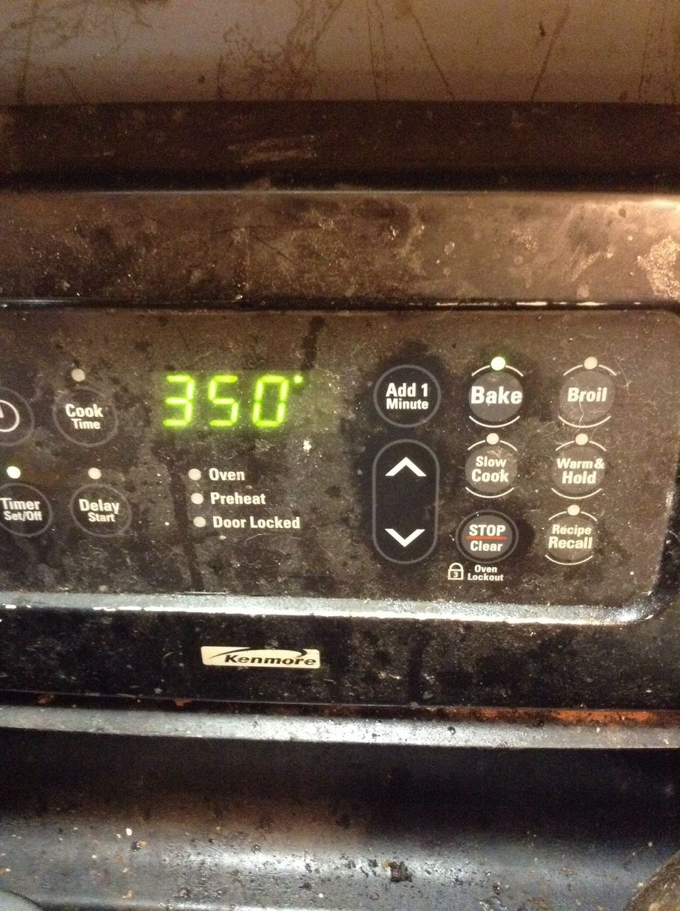 Preheat your oven to 350 degrees