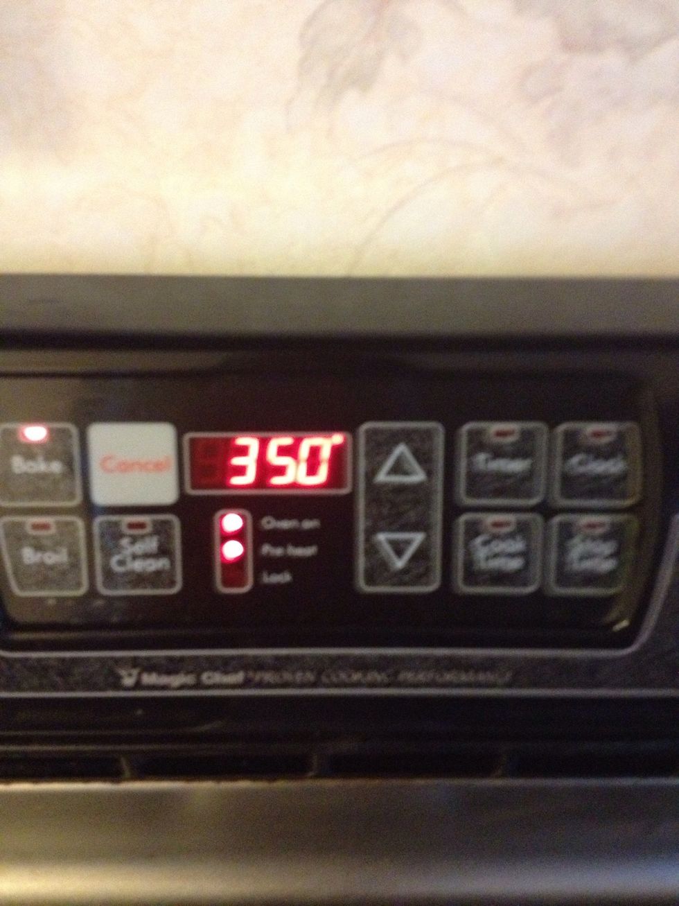 Preheat your oven to 350 degrees.