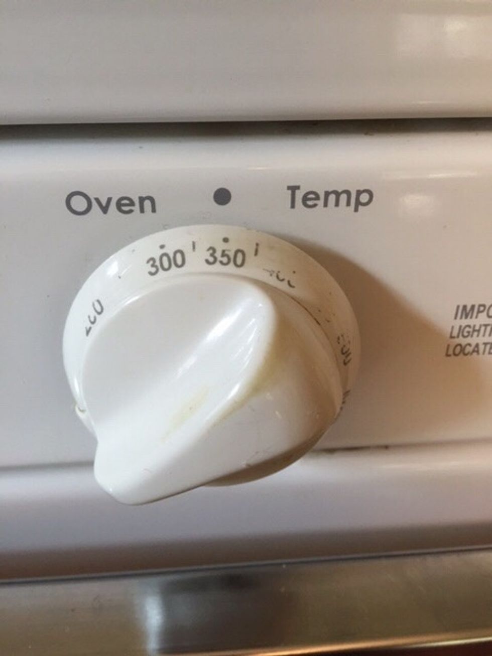 Preheat your oven to 350 degrees.