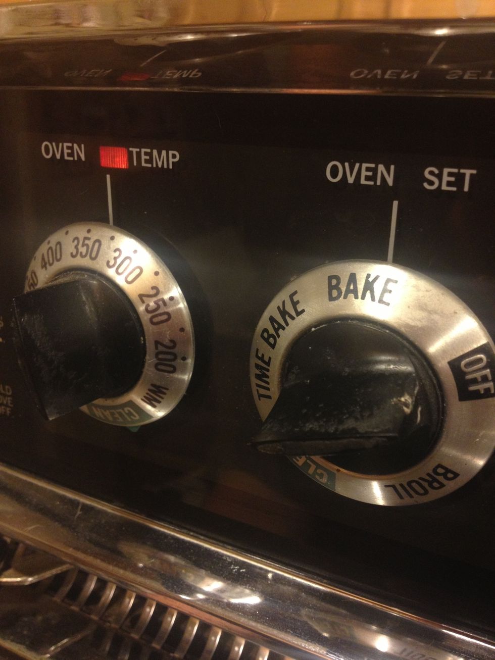 Preheat your oven to 350 degrees.