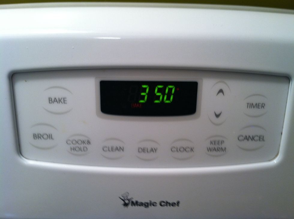 Preheat your oven to 350 F.