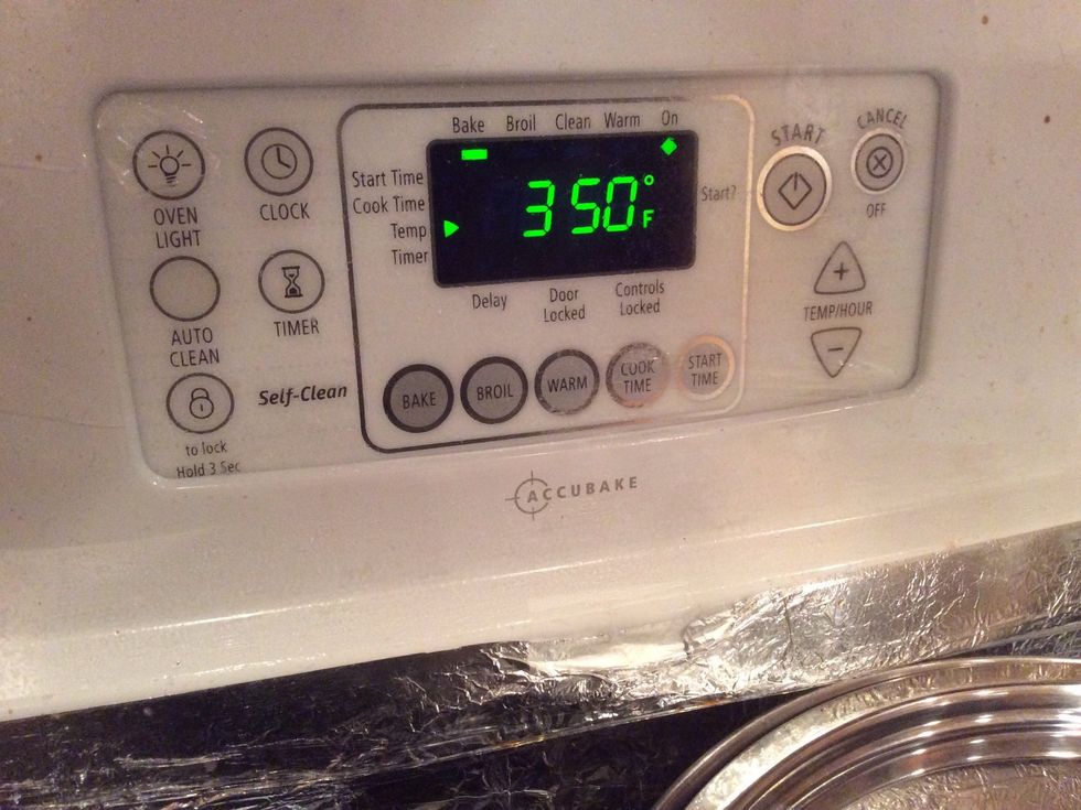 Preheat your oven to 350\u00b0F