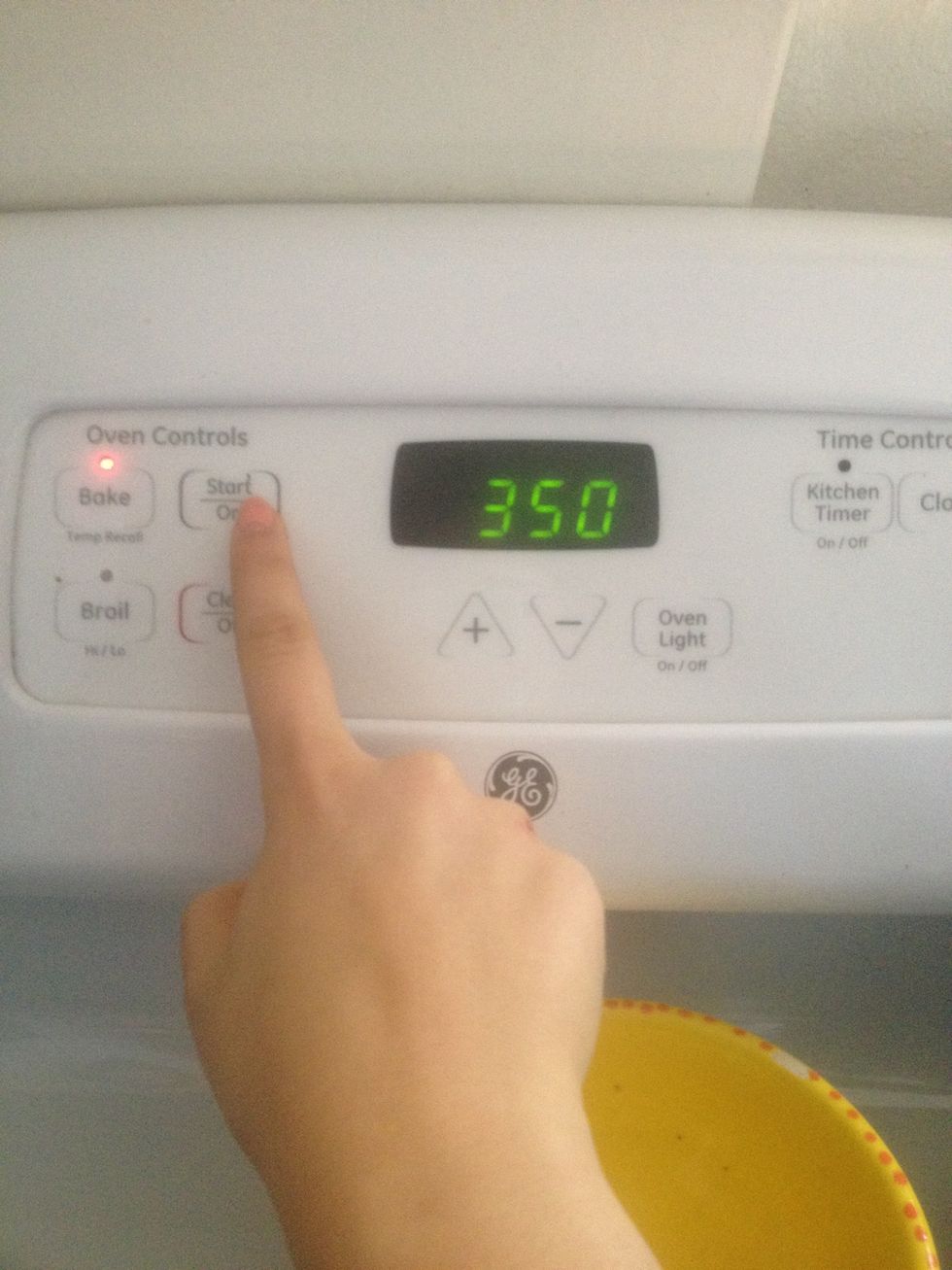 Preheat your oven to 350