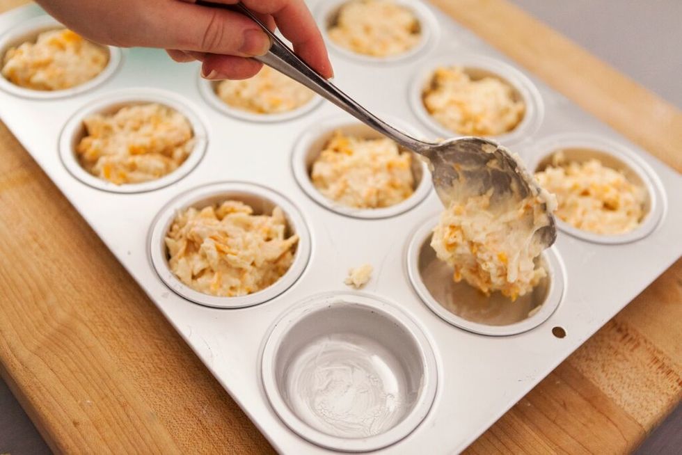 Preheat your oven to 375 degrees. Bake your muffins for 20-25 minutes.