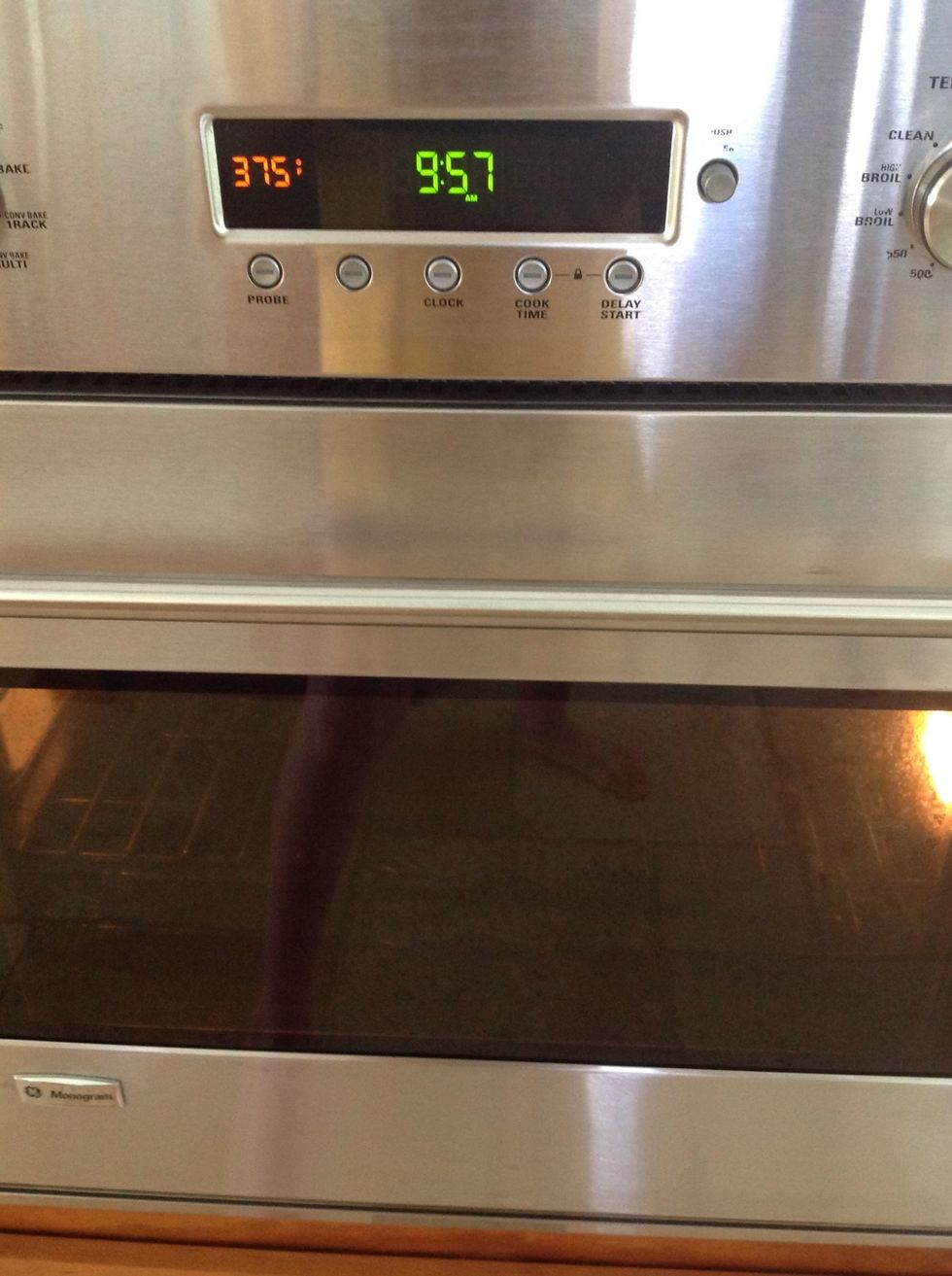 Preheat your oven to 375 degrees F.