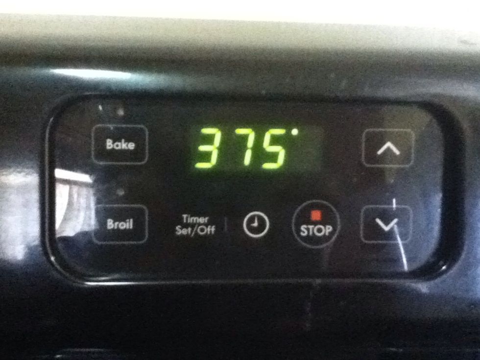 Preheat your oven to 375 degrees.