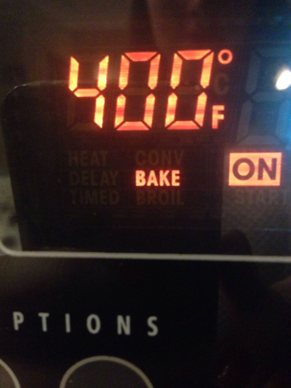 Preheat your oven to 400 degrees. With this recipe, you're going to give the chicken a quick sear on both sides, and finish cooking in the oven.