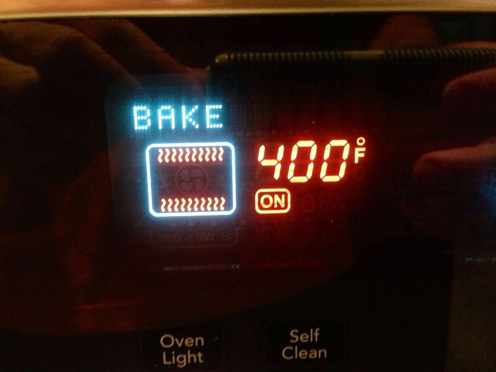 Preheat your oven to 400\u00b0F.