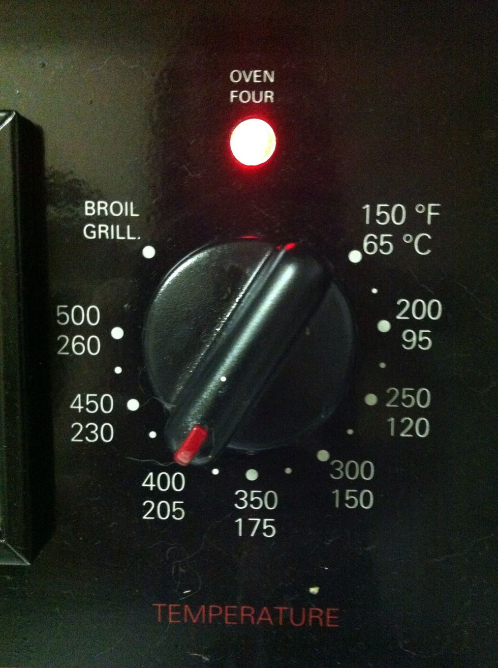 Preheat your oven to 400.