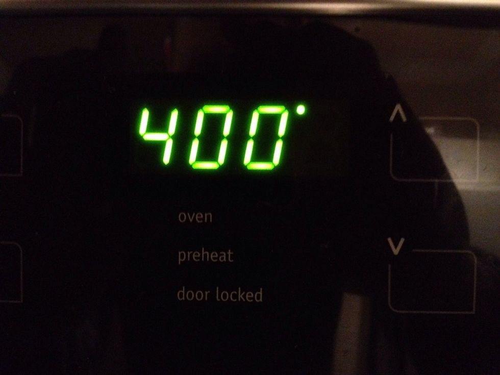 Preheat your oven to 400F
