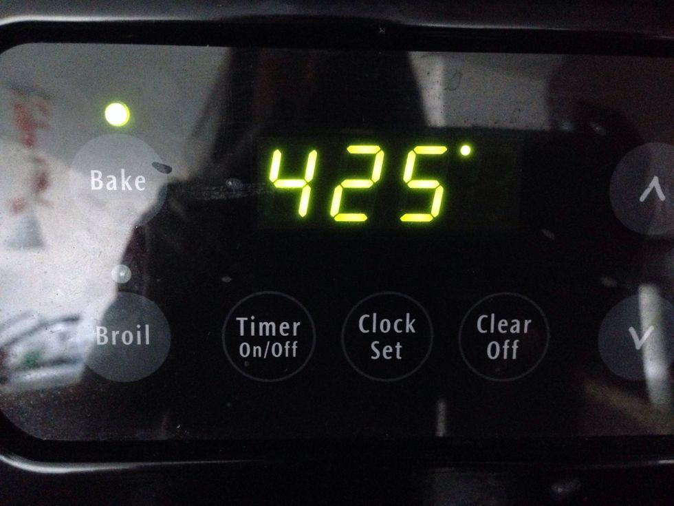Preheat your oven to 425 degrees F!