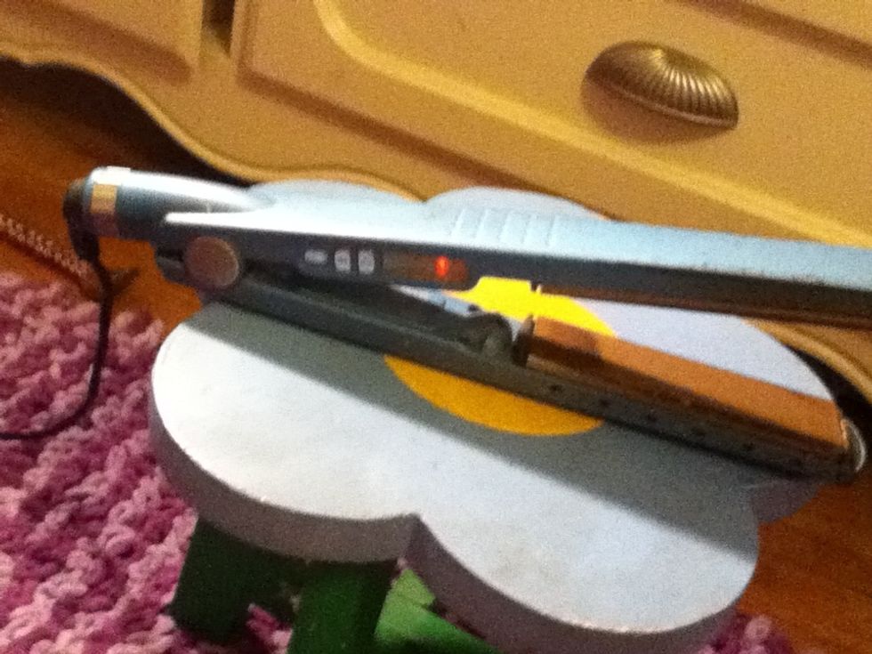 Preheat your straightener to 400 degrees