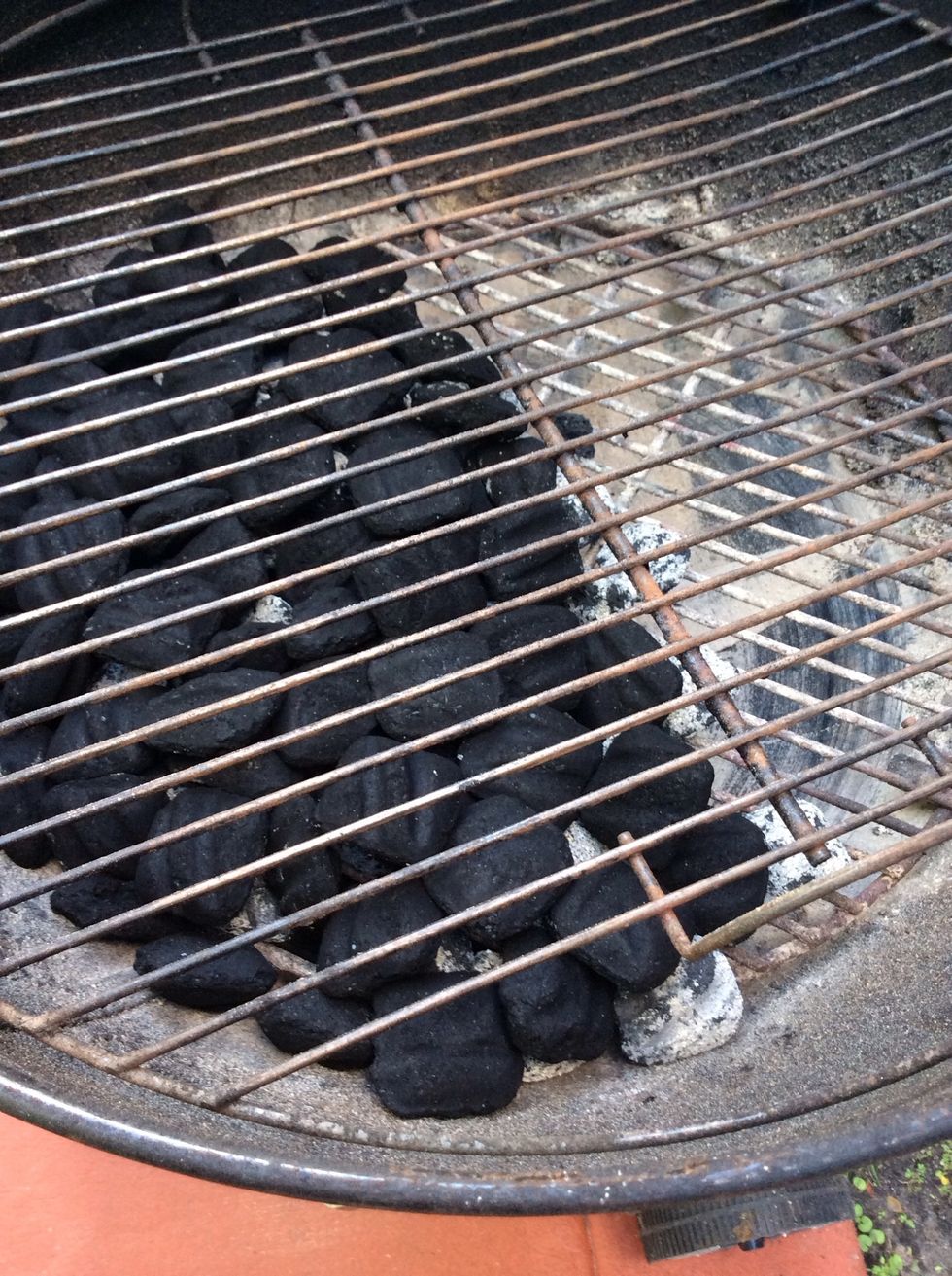 Prep and start your grill.