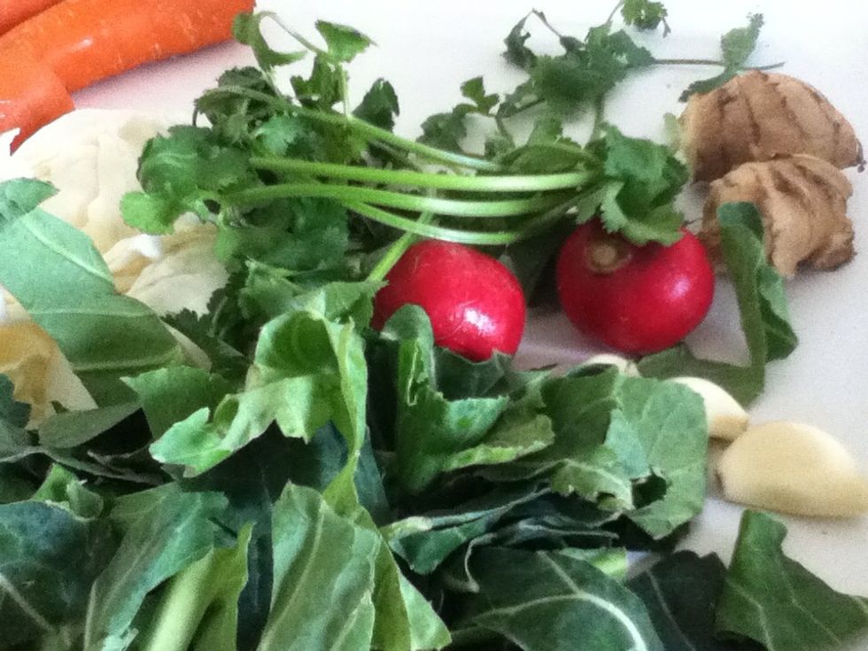 Prep your produce before you begin.