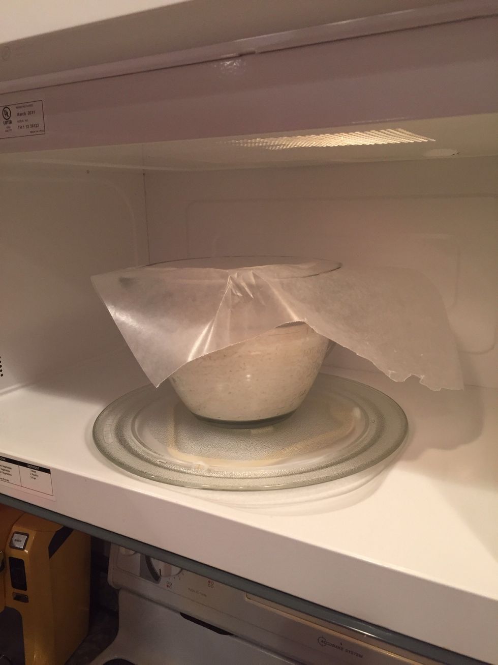 Prepare 3 cups of uncooked rice using the instructions provided on the box.