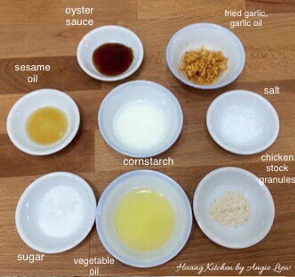 Prepare all ingredients needed to make the ginger sauce.