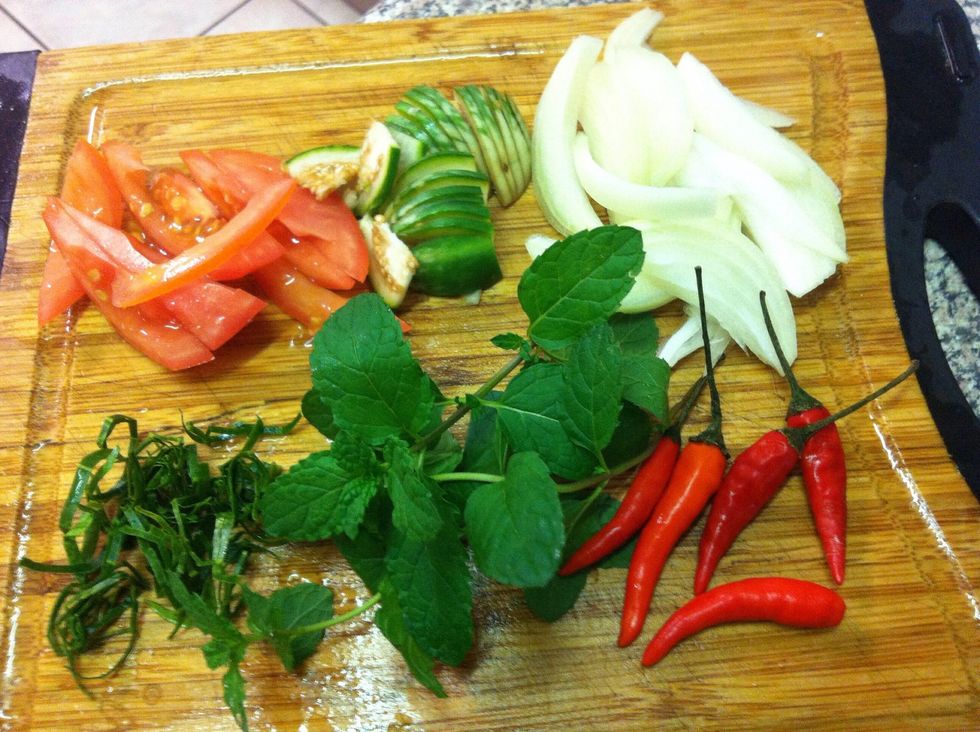 Prepare all ingredients