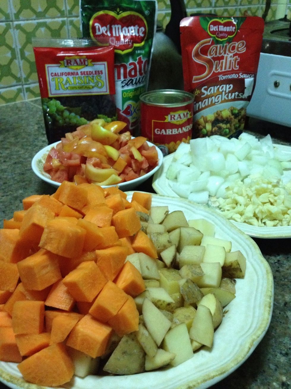 Prepare all the ingredients