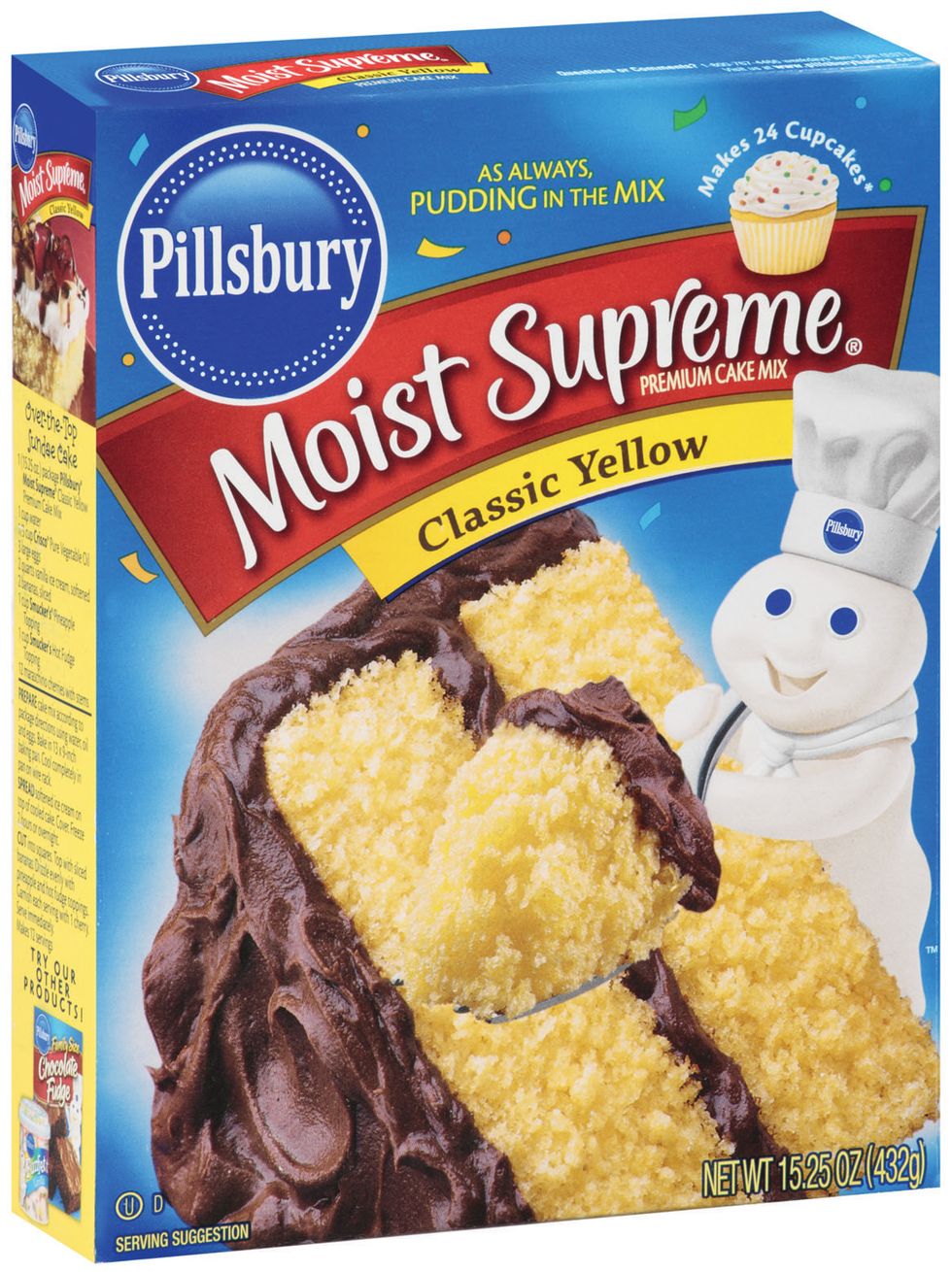 prepare cake batter and pour over pineapple slices on pan