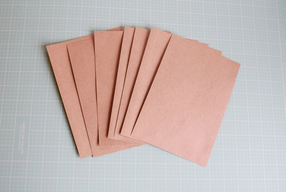 Prepare craftpaper for base Planner - 6 pc 14 cm*20 cm