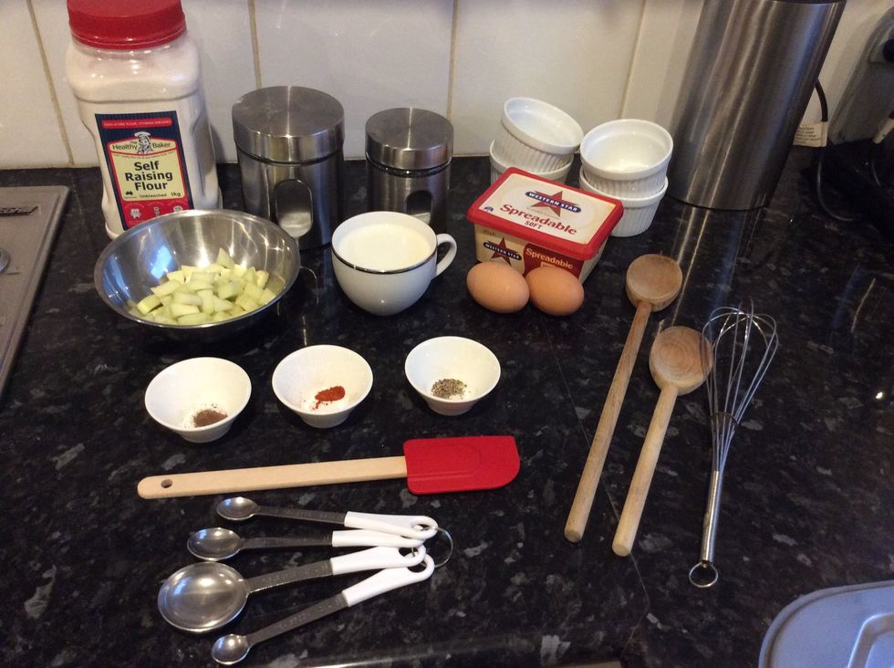 Prepare ingredients and utensils