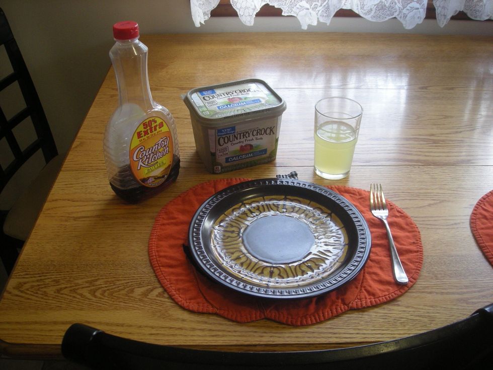 Prepare materials to eat with