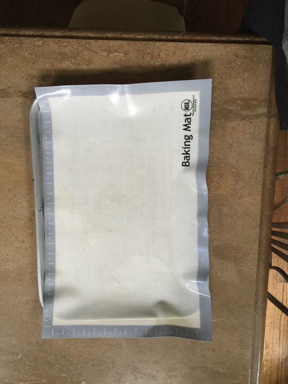 Prepare parchment paper with vegetable oil or silpat/baking mat.