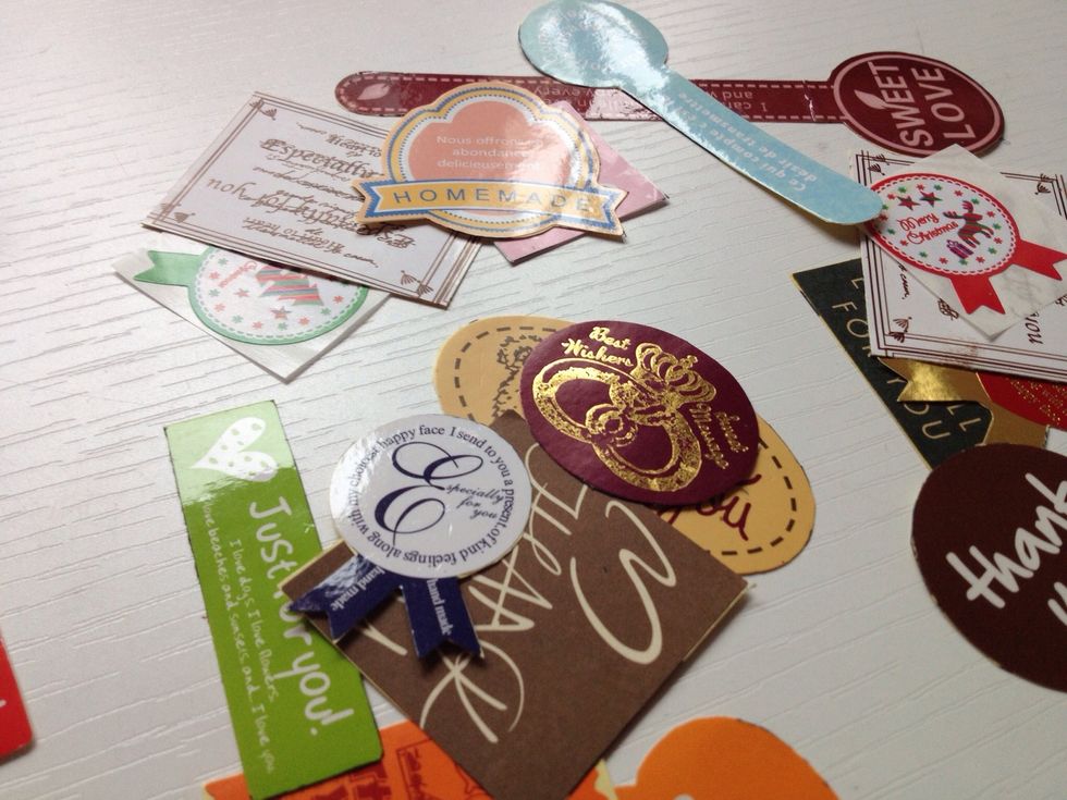 Prepare some favorite stickers.