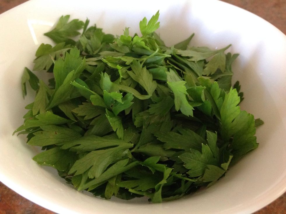 Prepare some fresh parsley