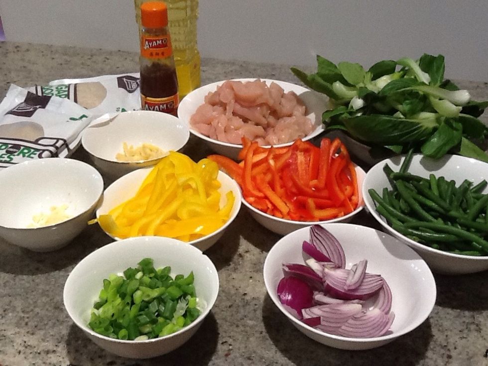 Prepare supplies as told in the list