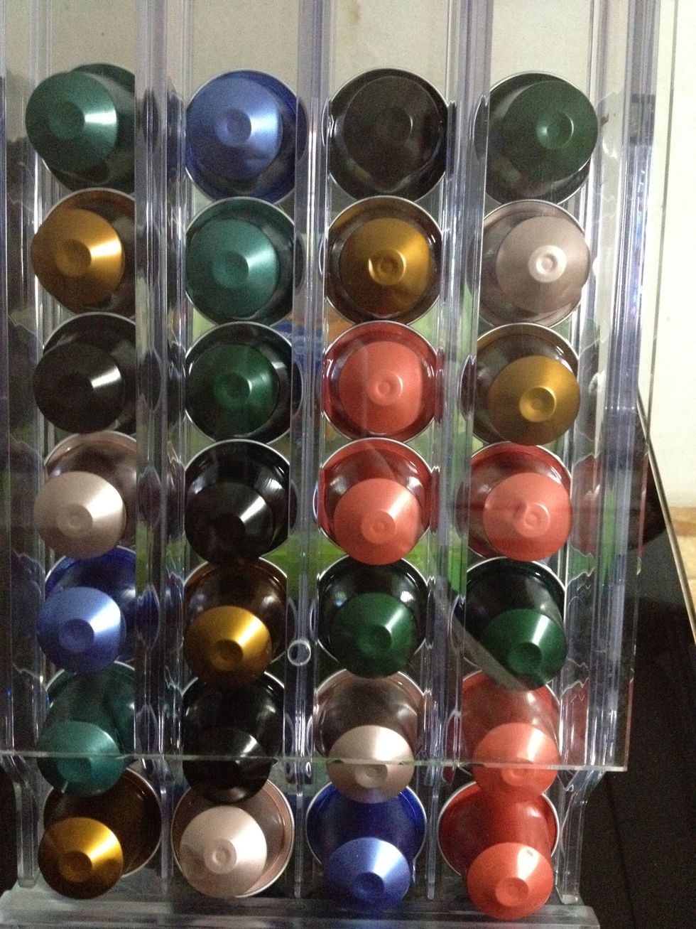 prepare the nespresso coffee "bullet"