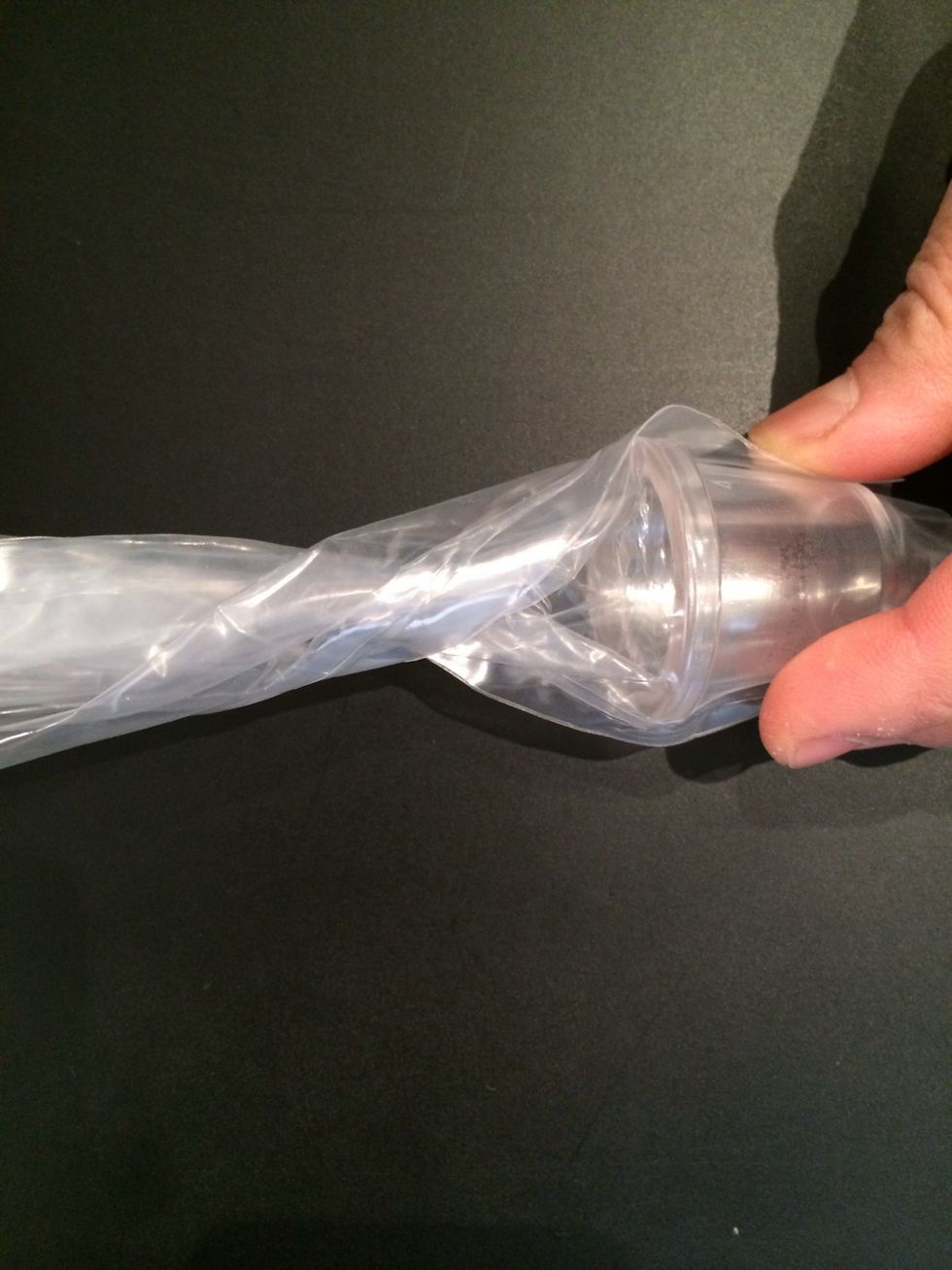 Prepare the piping bag. I use plain nozzle no 4.