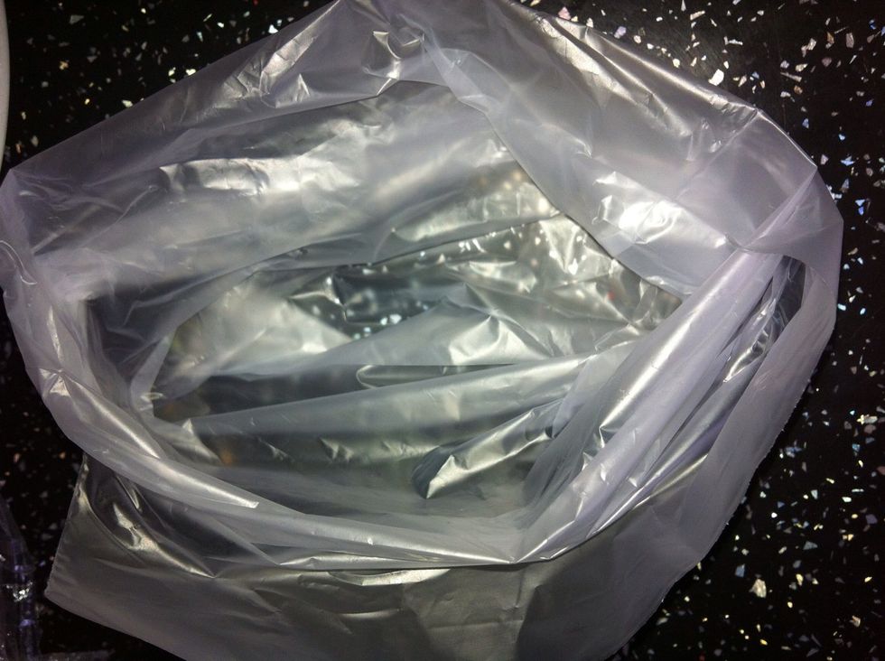 Prepare your Bag.... See how I done mine?? Or get your container ready...