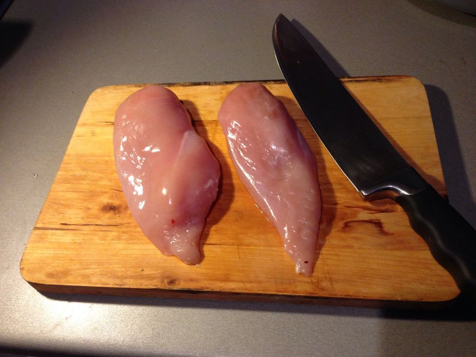 Prepare your breast of chicken