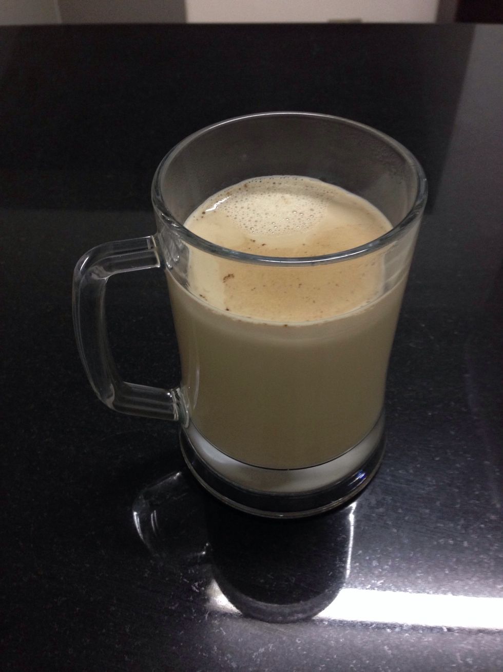 Prepare your coffee with milk Only and without sugar